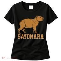Sayonara Capybara Cartoon Animal Lovers Women's T-Shirt thumb 0
