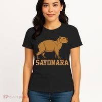 Sayonara Capybara Cartoon Animal Lovers Women's T-Shirt thumb 4