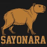 Sayonara Capybara Cartoon Animal Lovers Kids Hoodie thumb 5