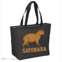 Sayonara Capybara Cartoon Animal Lovers Tote Bag thumb 2