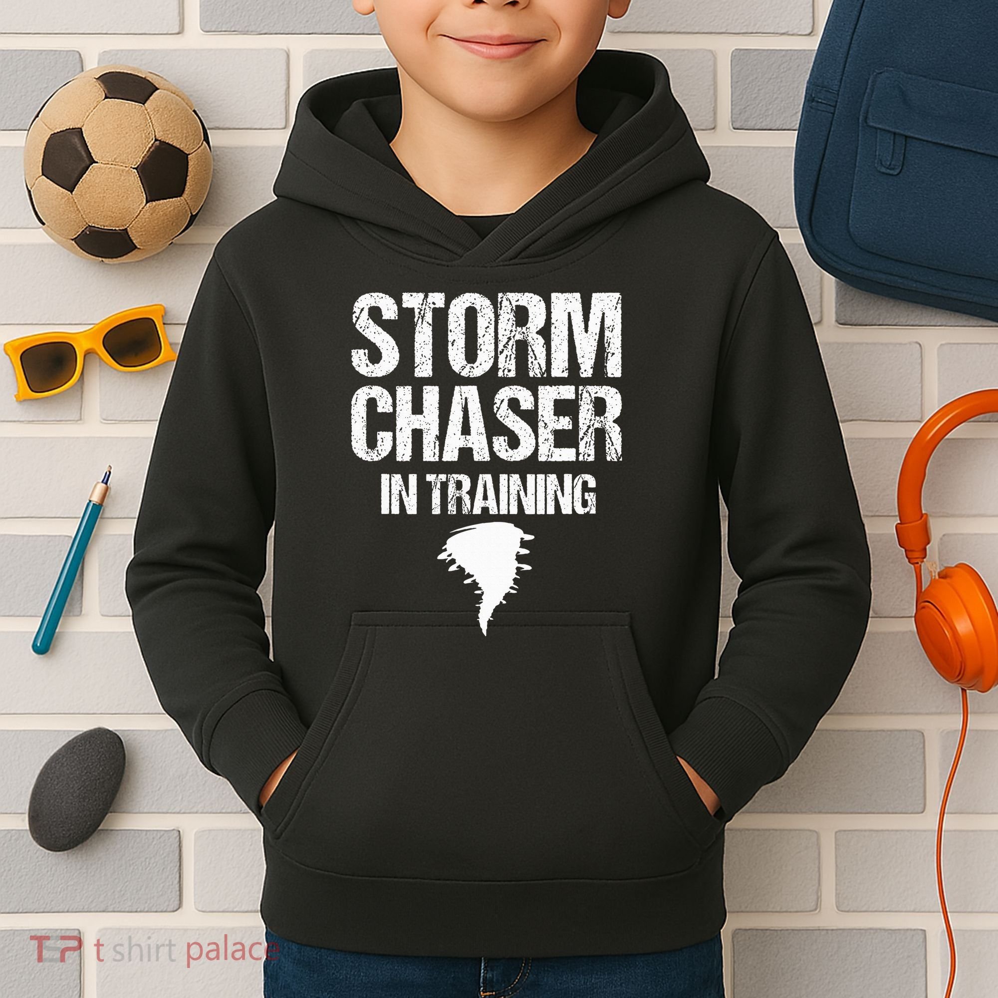 Storm Chaser Chasing Weather Hurricane Tornado Twister Gift Kids Hoodie