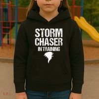 Storm Chaser Chasing Weather Hurricane Tornado Twister Gift Kids Hoodie thumb 3