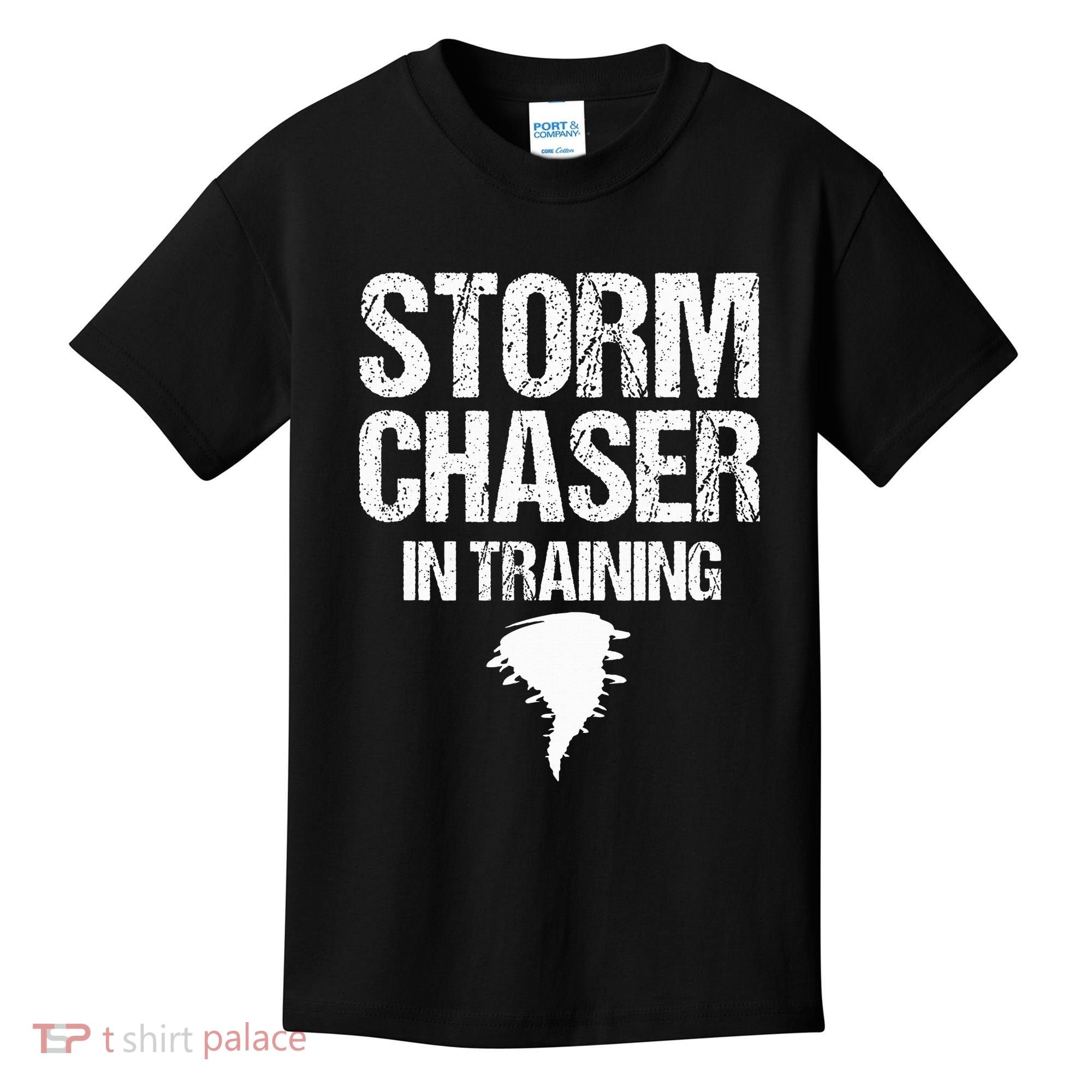Storm Chaser Chasing Weather Hurricane Tornado Twister Gift Kids T-Shirt