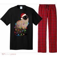 Siamese Cat Christmas Lights Xmas Cat Lover Gift Pajama Set thumb 0