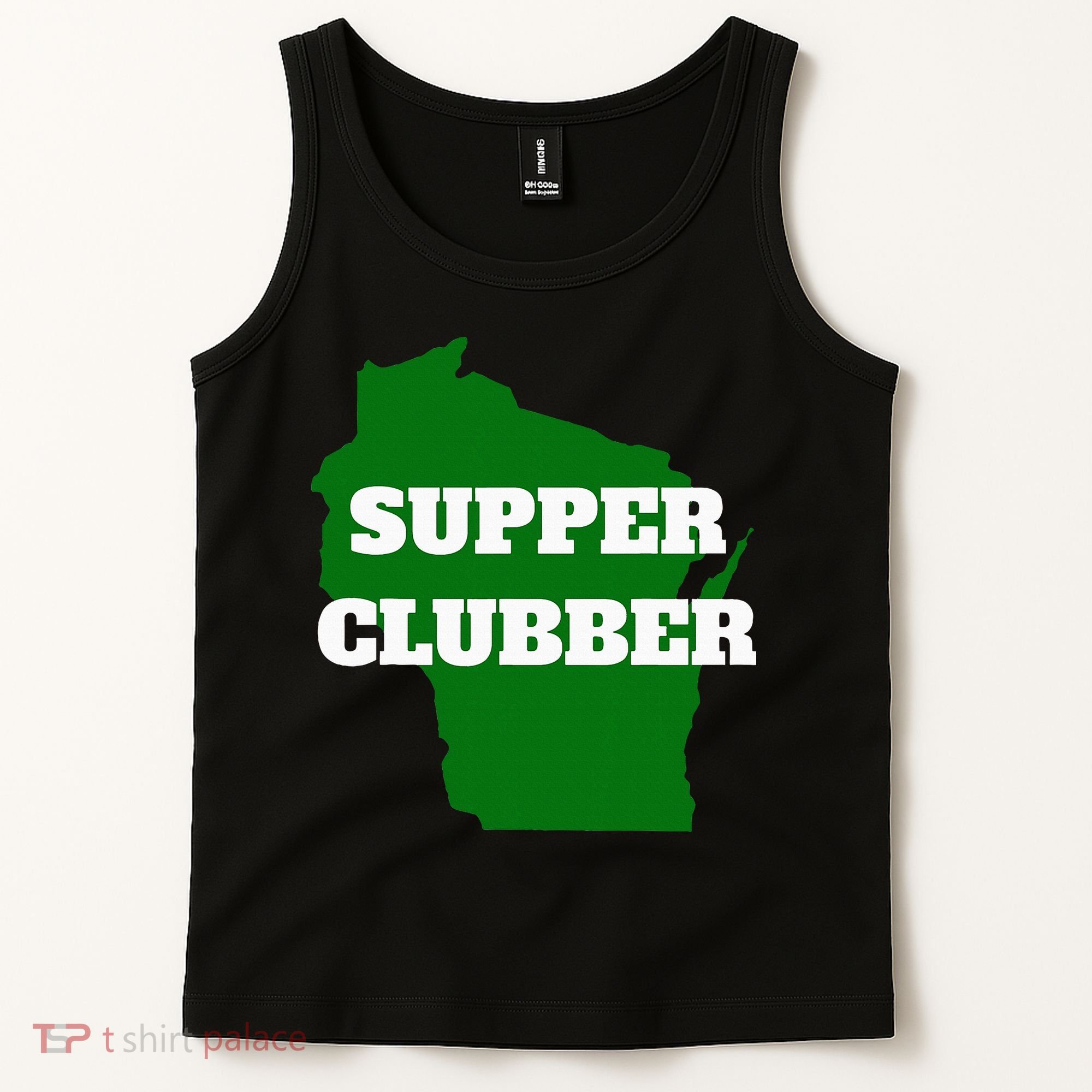 Supper Clubber Club Dining Restaurant Funny Wisconsin Tank Top