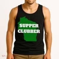 Supper Clubber Club Dining Restaurant Funny Wisconsin Tank Top thumb 3