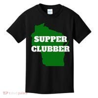 Supper Clubber Club Dining Restaurant Funny Wisconsin Kids T-Shirt thumb 0