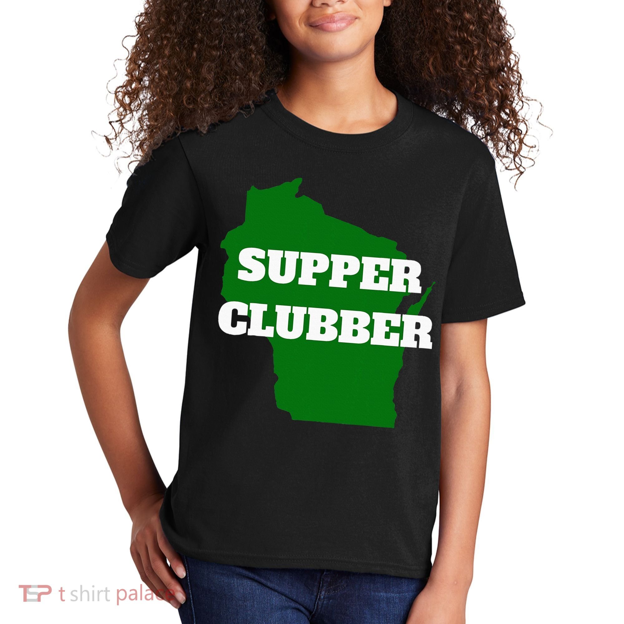 Supper Clubber Club Dining Restaurant Funny Wisconsin Kids T-Shirt