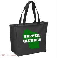 Supper Clubber Club Dining Restaurant Funny Wisconsin Tote Bag thumb 2