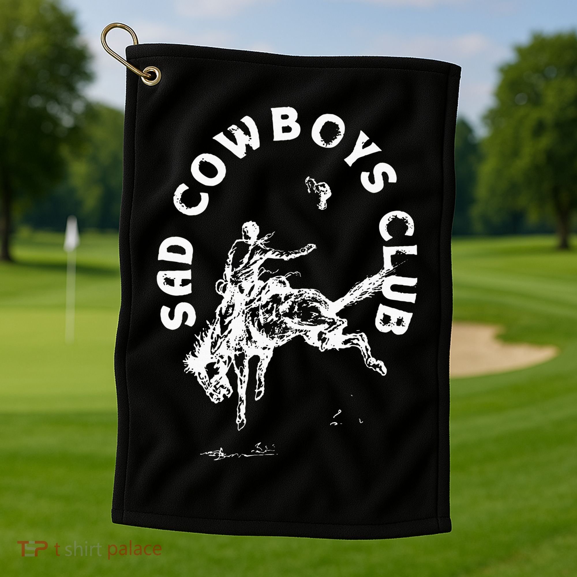 Sad Cowboy Club Golf Towel