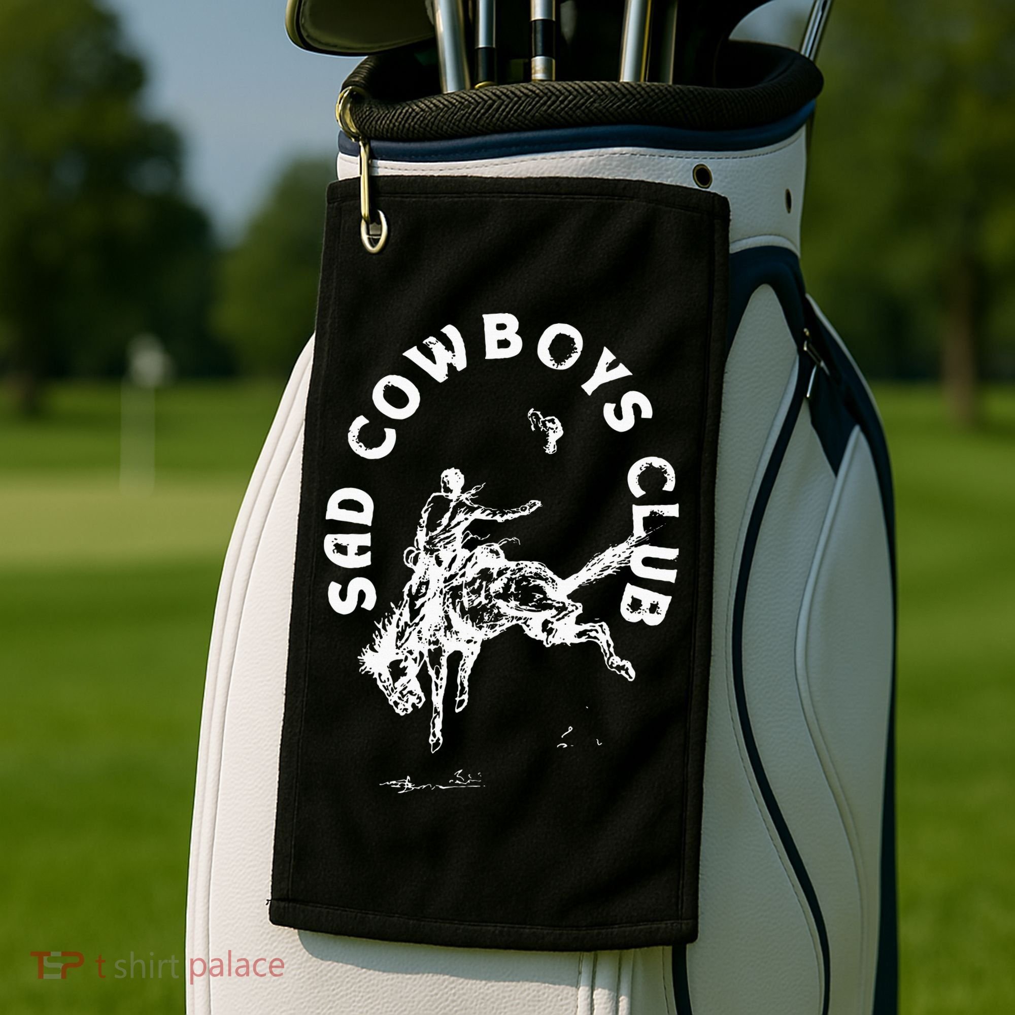 Sad Cowboy Club Golf Towel