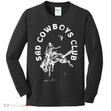 Sad Cowboy Club Kids Long Sleeve Shirt