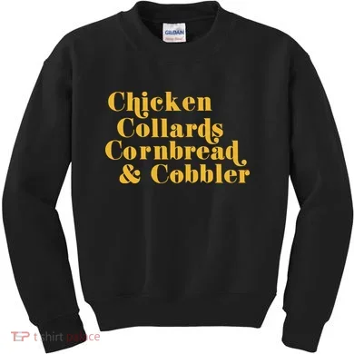 Samuelljackson Chicken Collards Cornbread & Cobbler Kids Sweatshirt