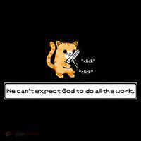 Squirt Click Click We Cant Expect God To Do All The Work Premium Long Sleeve Shirt thumb 2