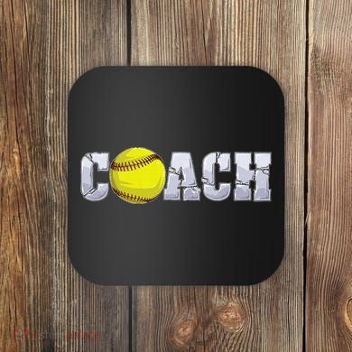 Softball Coach Coaching Assistant Coach Softball Team Coaster