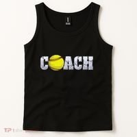 Softball Coach Coaching Assistant Coach Softball Team Tank Top thumb 2
