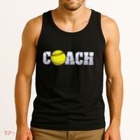 Softball Coach Coaching Assistant Coach Softball Team Tank Top thumb 3