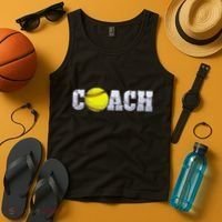 Softball Coach Coaching Assistant Coach Softball Team Tank Top thumb 4
