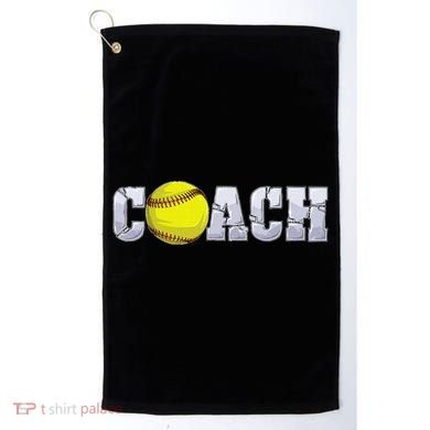 Softball Coach Coaching Assistant Coach Softball Team Golf Towel