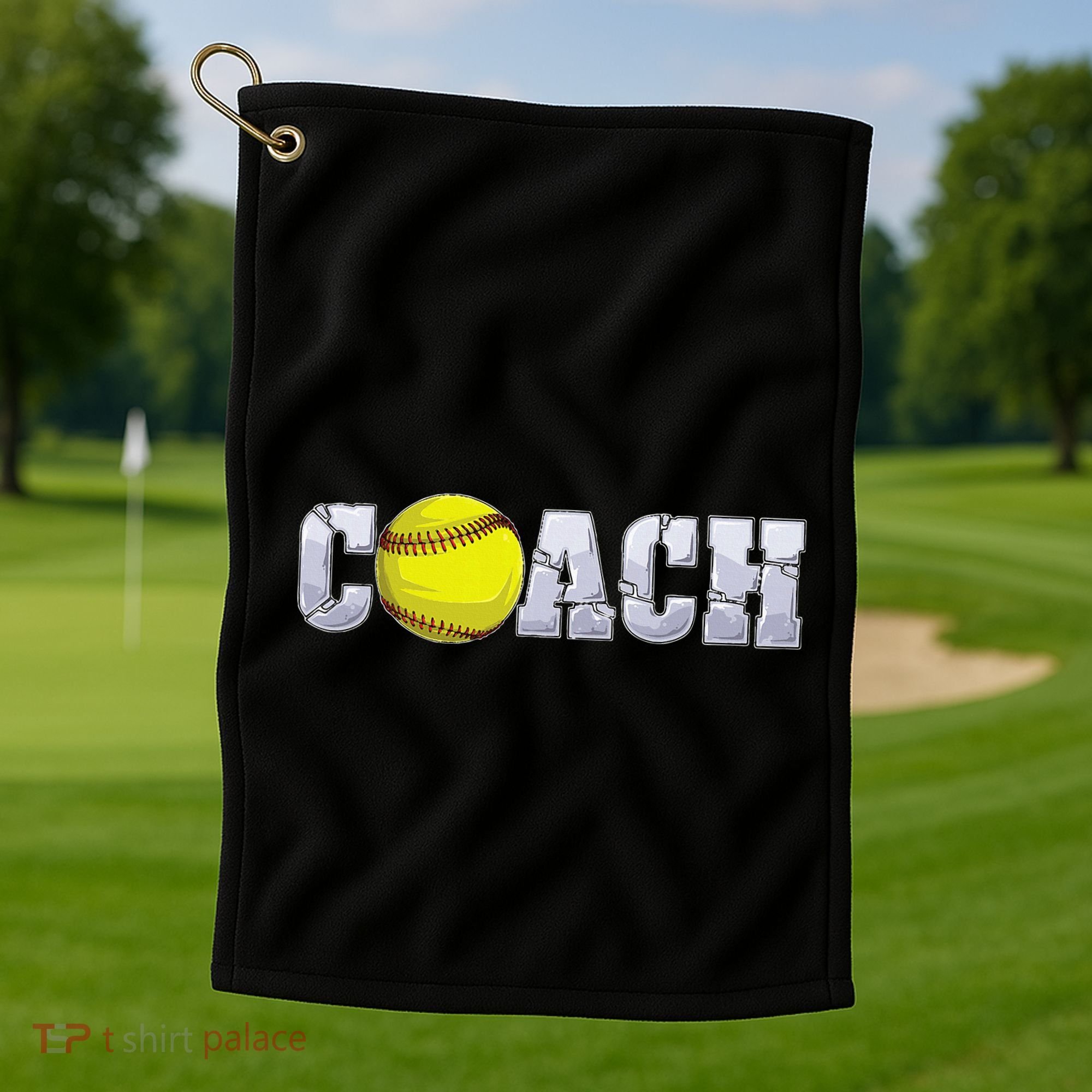 Softball Coach Coaching Assistant Coach Softball Team Golf Towel