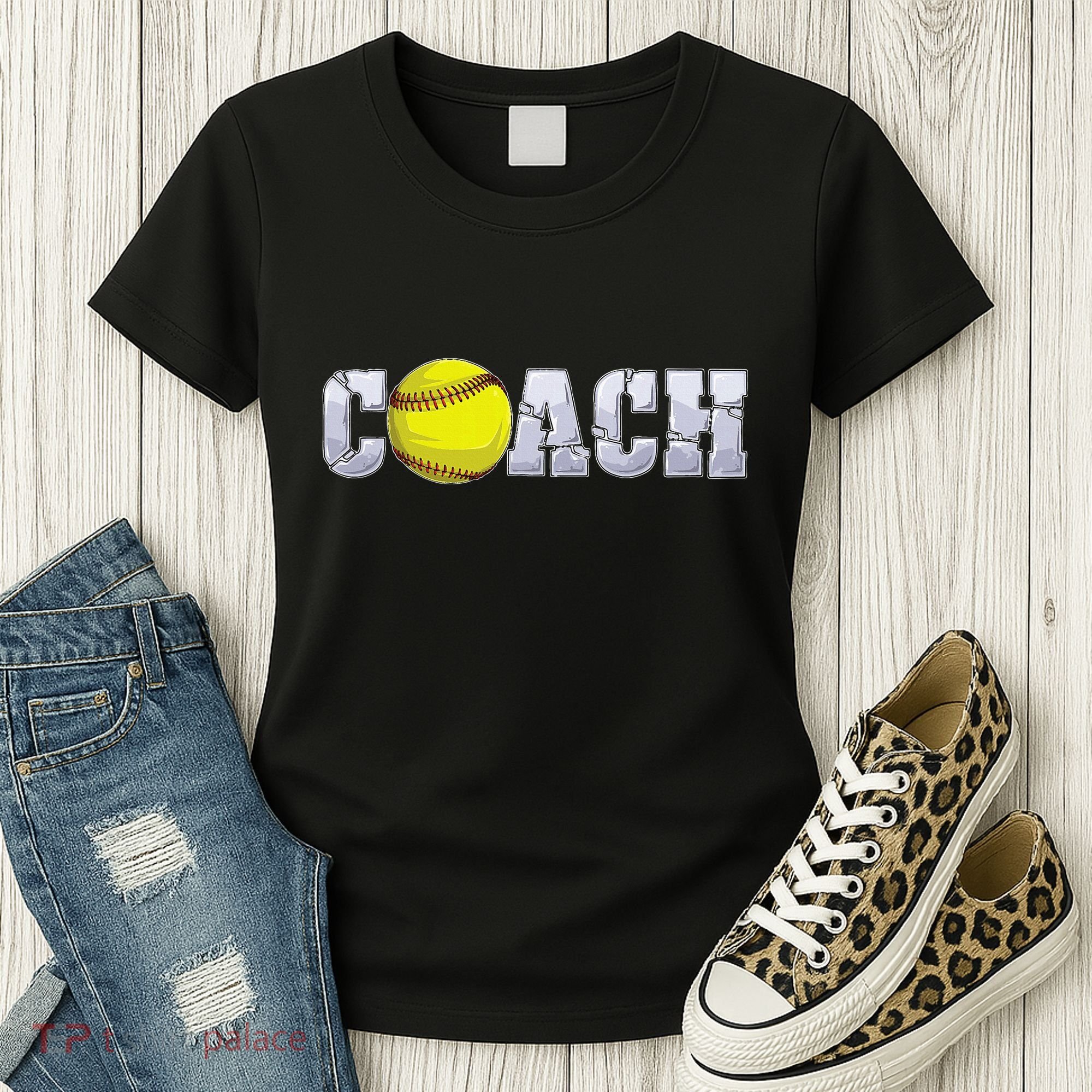 Softball Coach Coaching Assistant Coach Softball Team Women's T-Shirt