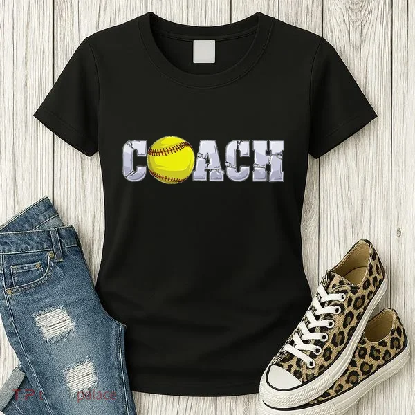 Softball Coach Coaching Assistant Coach Softball Team Women's T-Shirt