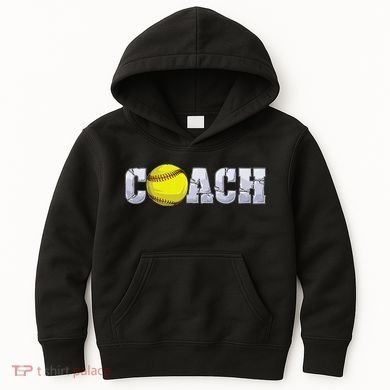 Softball Coach Coaching Assistant Coach Softball Team Kids Hoodie