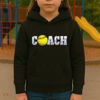 Softball Coach Coaching Assistant Coach Softball Team Kids Hoodie thumb 3