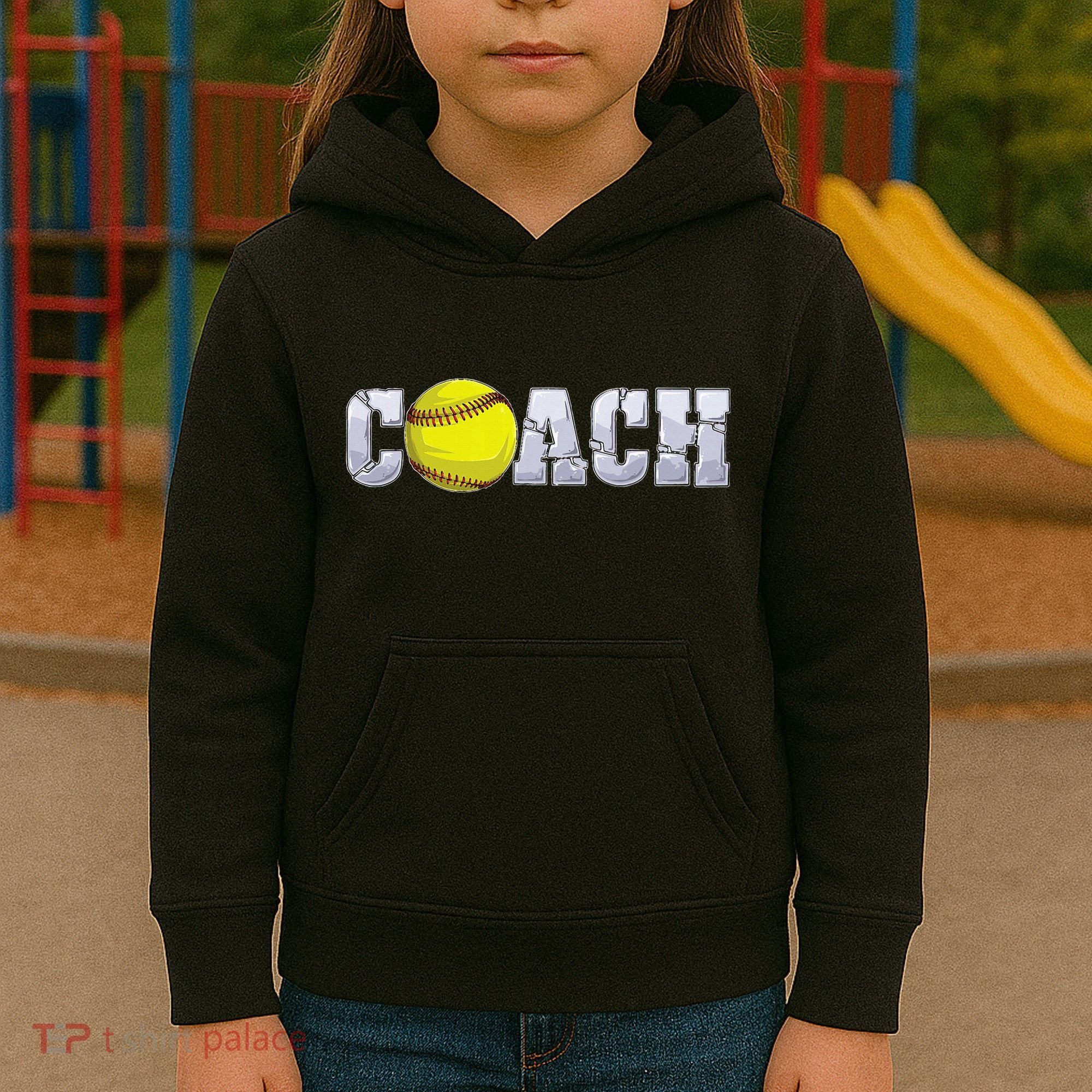 Softball Coach Coaching Assistant Coach Softball Team Kids Hoodie