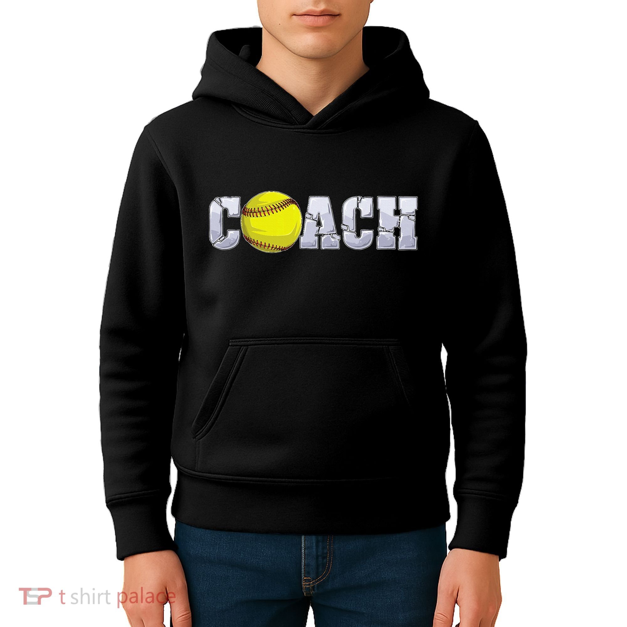 Softball Coach Coaching Assistant Coach Softball Team Kids Hoodie
