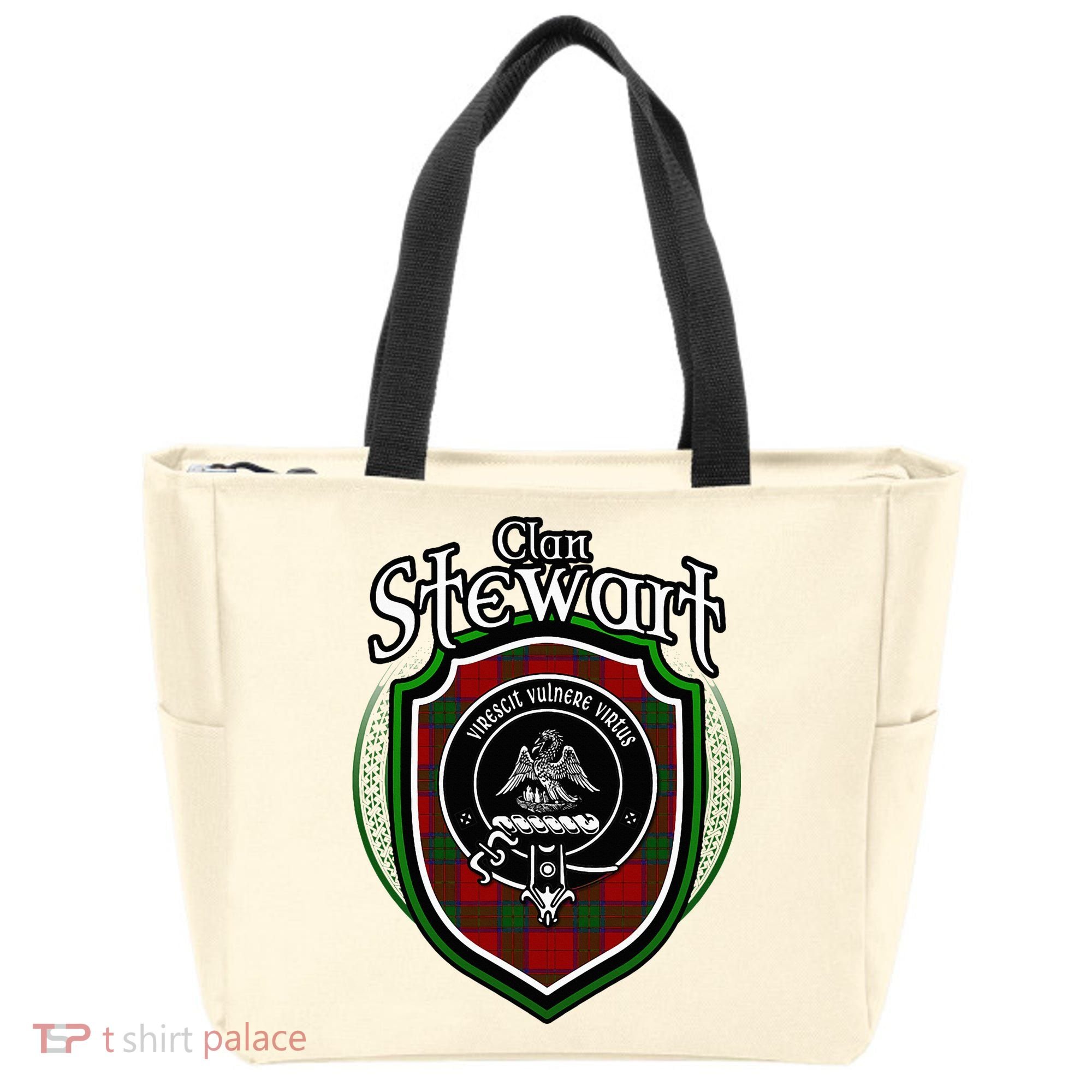 Stewart Clan Crest Scottish Clan Stewart Family Badge Tote Bag