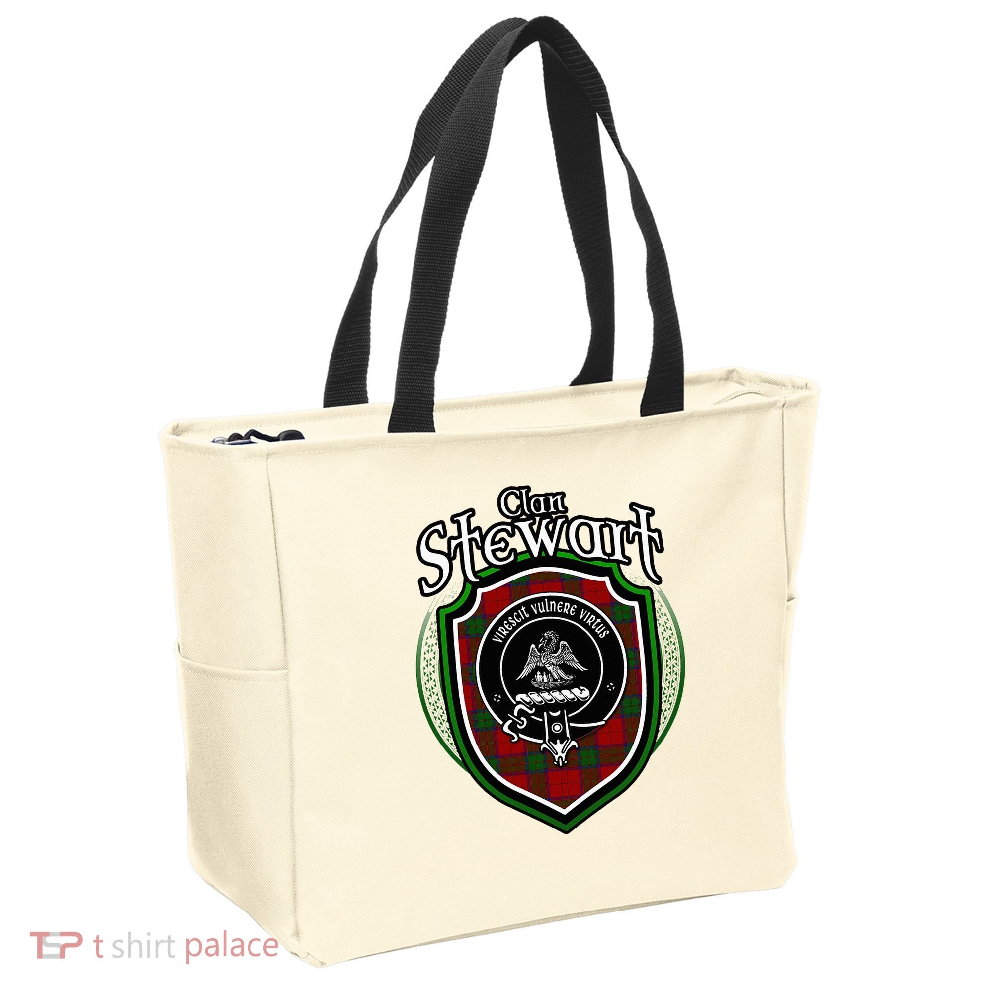 Stewart Clan Crest Scottish Clan Stewart Family Badge Tote Bag