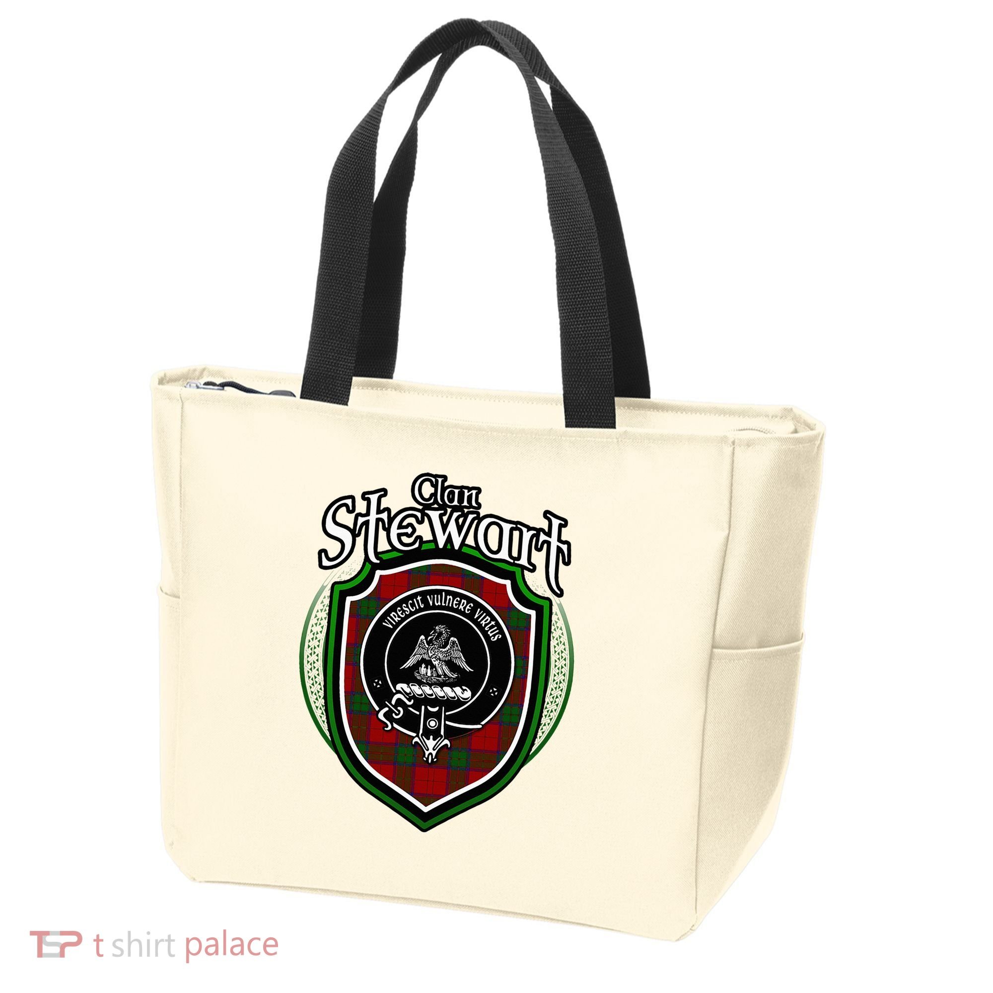 Stewart Clan Crest Scottish Clan Stewart Family Badge Tote Bag