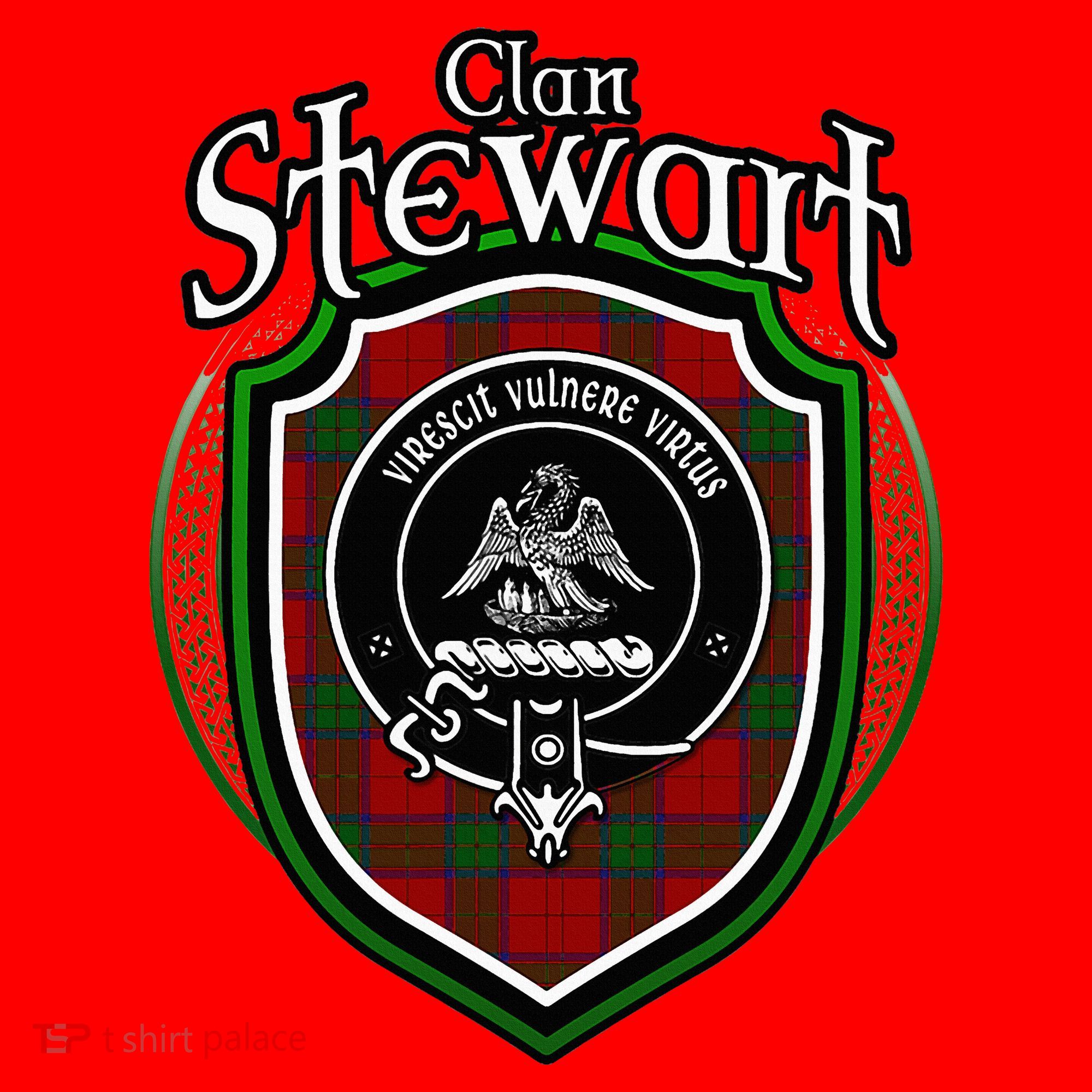 Stewart Clan Crest Scottish Clan Stewart Family Badge Santa Hat