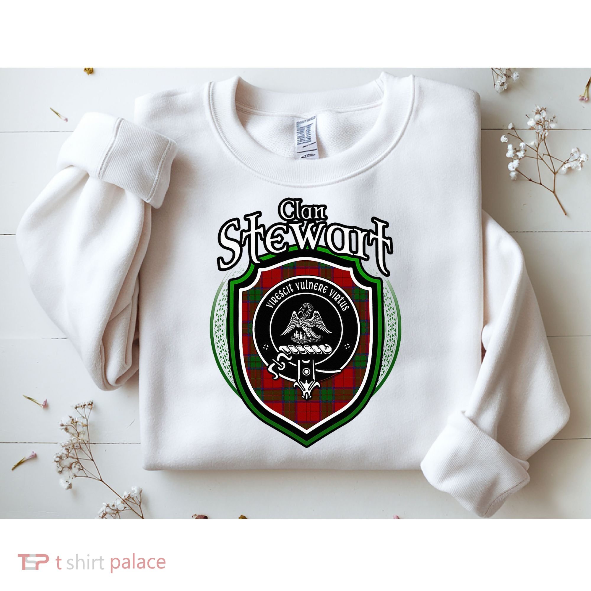 Stewart Clan Crest Scottish Clan Stewart Family Badge Sweatshirt