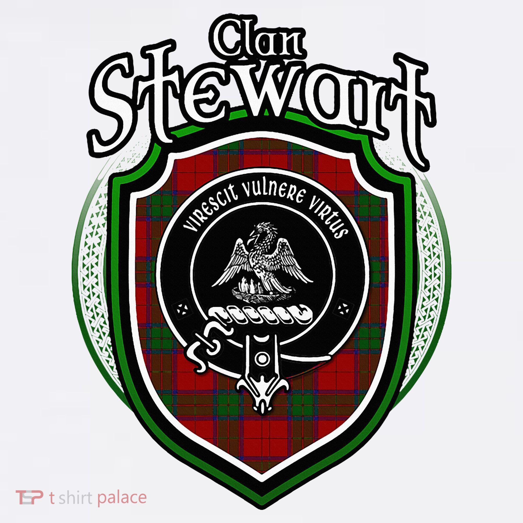 Stewart Clan Crest Scottish Clan Stewart Family Badge T-Shirt