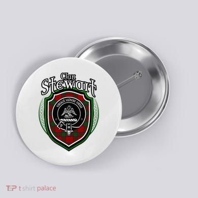 Stewart Clan Crest Scottish Clan Stewart Family Badge Button