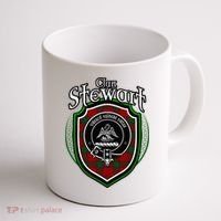 Stewart Clan Crest Scottish Clan Stewart Family Badge Coffee Mug thumb 1