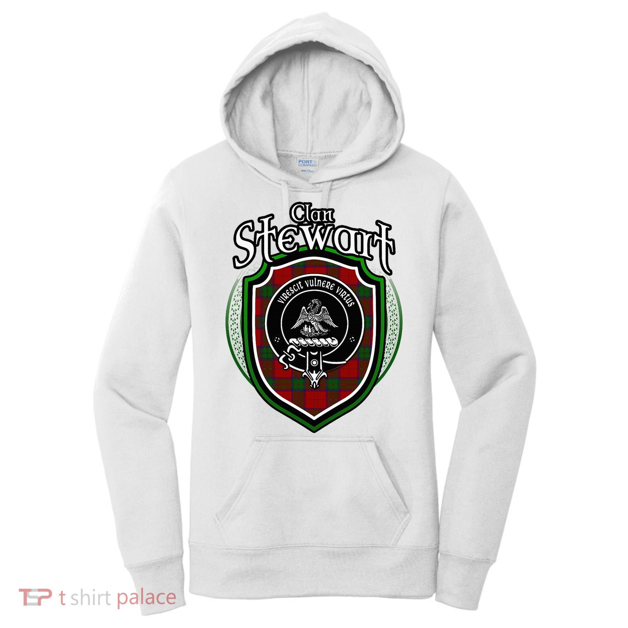 Stewart Clan Crest Scottish Clan Stewart Family Badge Women's Hoodie