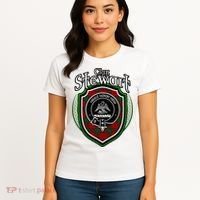 Stewart Clan Crest Scottish Clan Stewart Family Badge Women's T-Shirt thumb 4