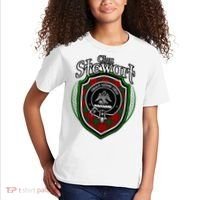 Stewart Clan Crest Scottish Clan Stewart Family Badge Kids T-Shirt thumb 2