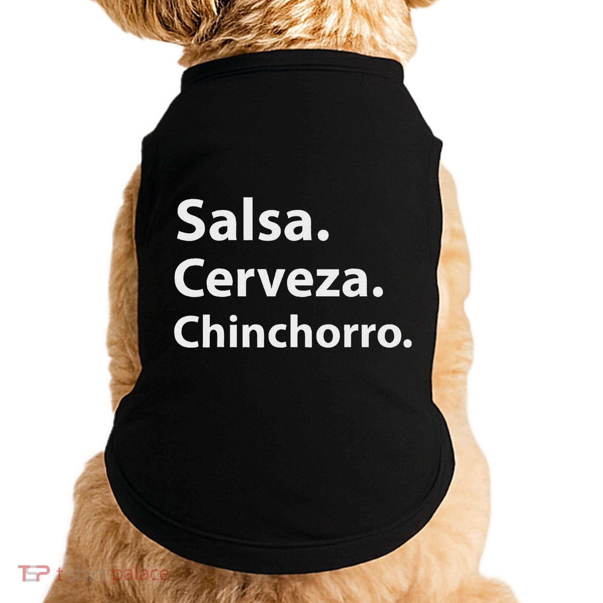 Salsa Cerveza Chinchorro Boricua Puerto Rico Doggie Tank