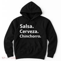 Salsa Cerveza Chinchorro Boricua Puerto Rico Hoodie thumb 0