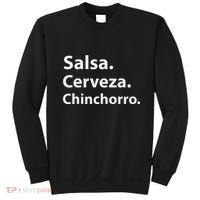 Salsa Cerveza Chinchorro Boricua Puerto Rico Sweatshirt thumb 0