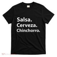 Salsa Cerveza Chinchorro Boricua Puerto Rico T-Shirt thumb 0