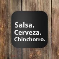 Salsa Cerveza Chinchorro Boricua Puerto Rico Coaster thumb 0