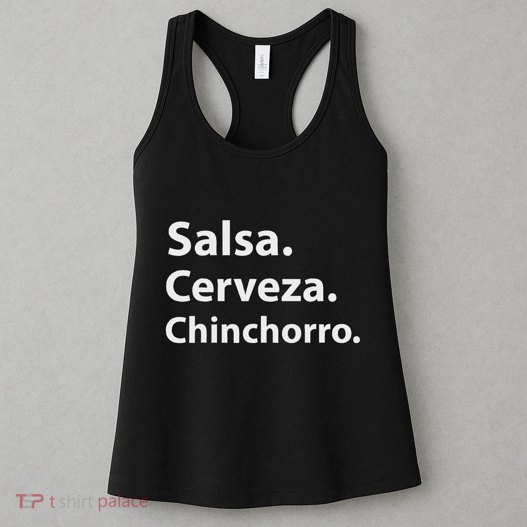 Salsa Cerveza Chinchorro Boricua Puerto Rico Women's Tank Top