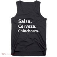 Salsa Cerveza Chinchorro Boricua Puerto Rico Tank Top thumb 0