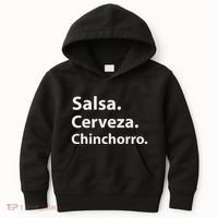 Salsa Cerveza Chinchorro Boricua Puerto Rico Kids Hoodie thumb 0