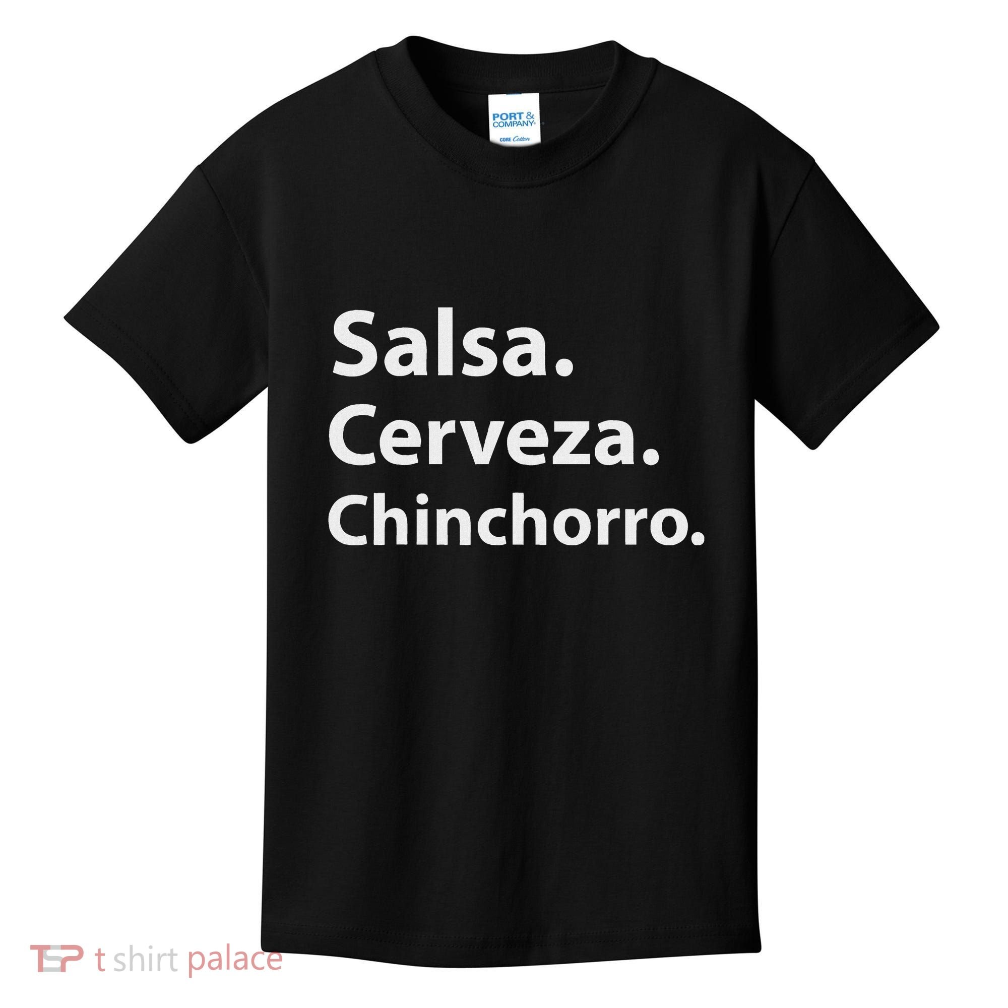 Salsa Cerveza Chinchorro Boricua Puerto Rico Kids T-Shirt